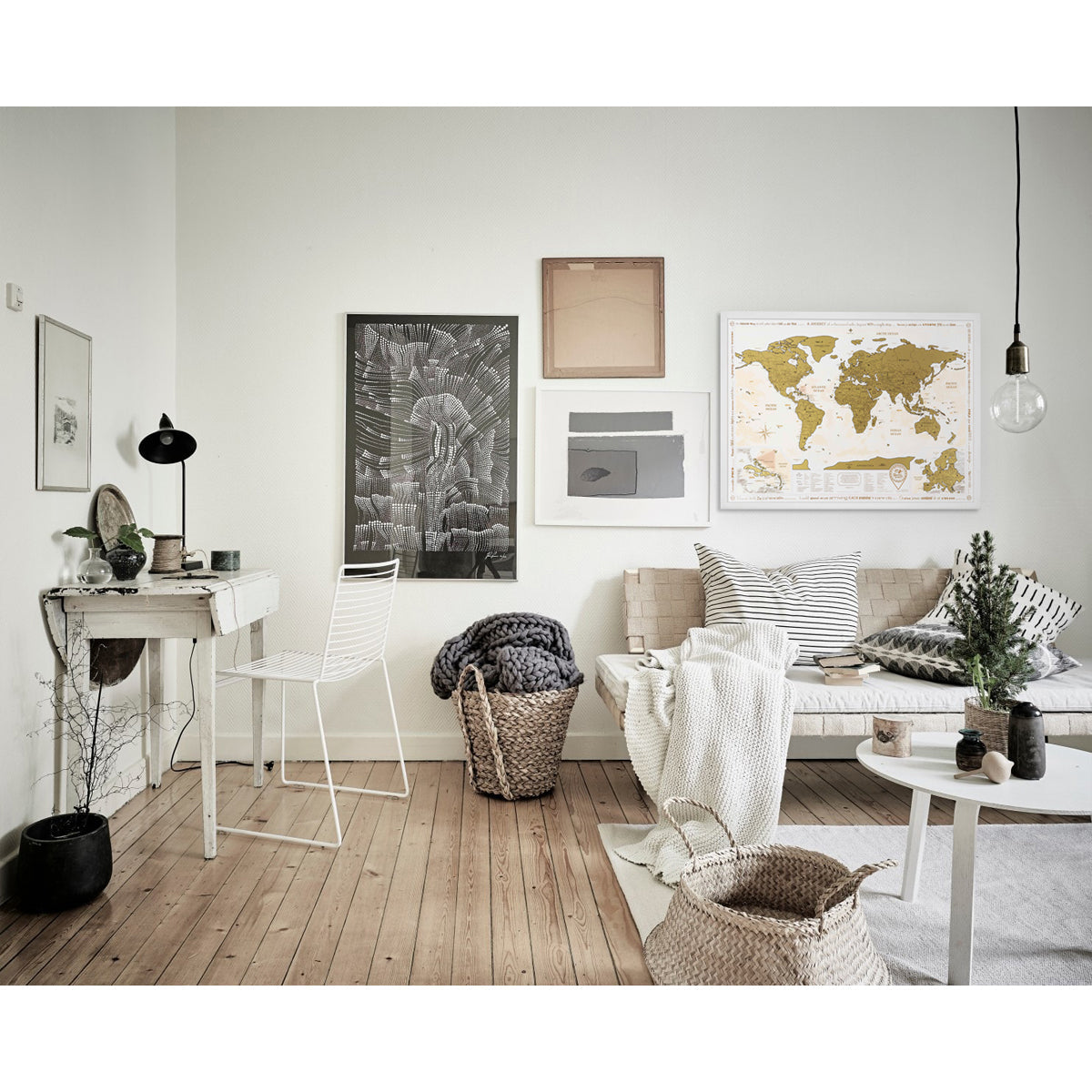 Scratch Off World Map Gold