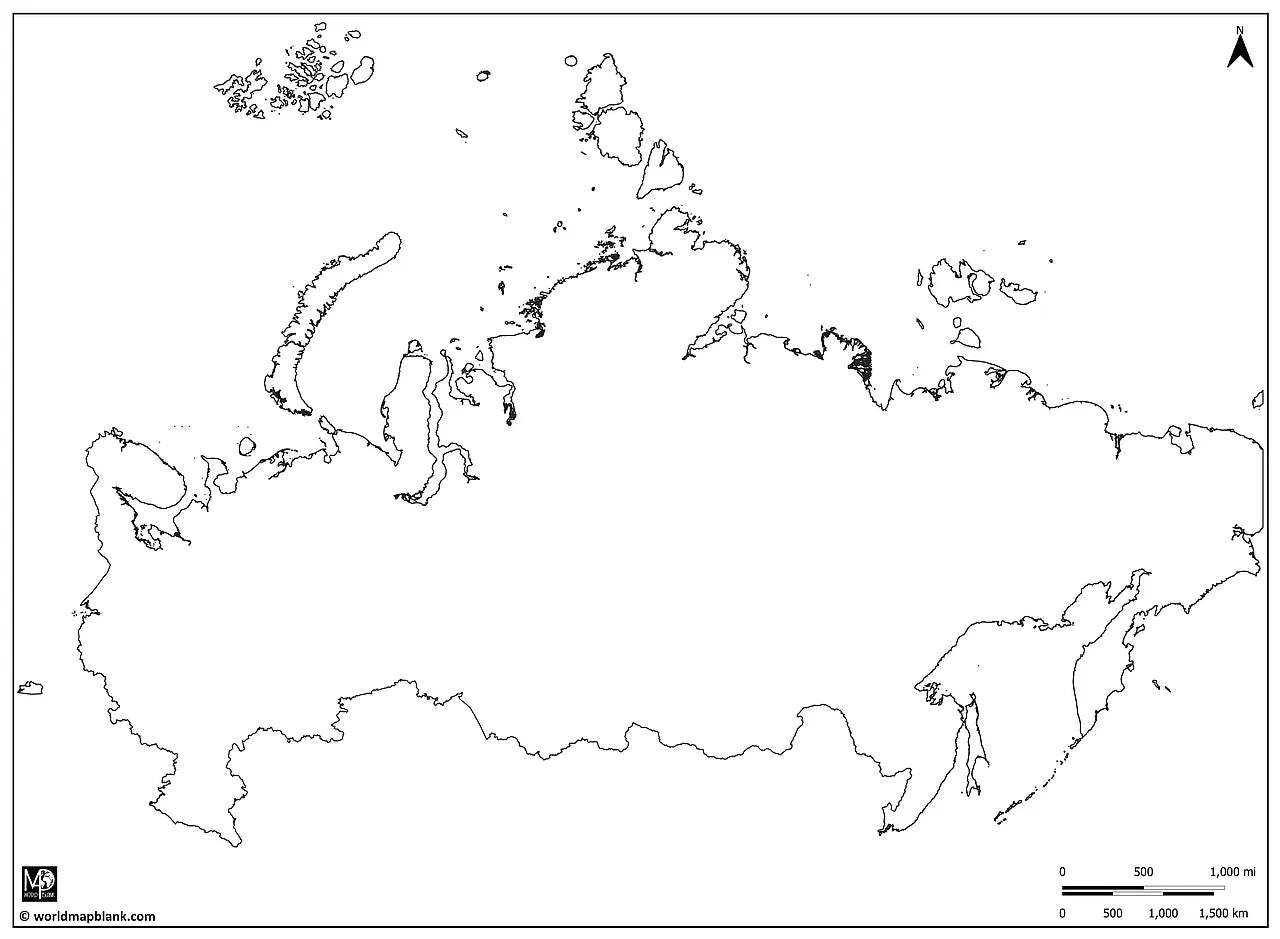 π·πΊ Blank Map of Russia