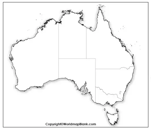 Blank Map Of Australia World Map Blank And Printable