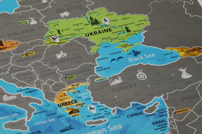Scratch Off Europe Map
