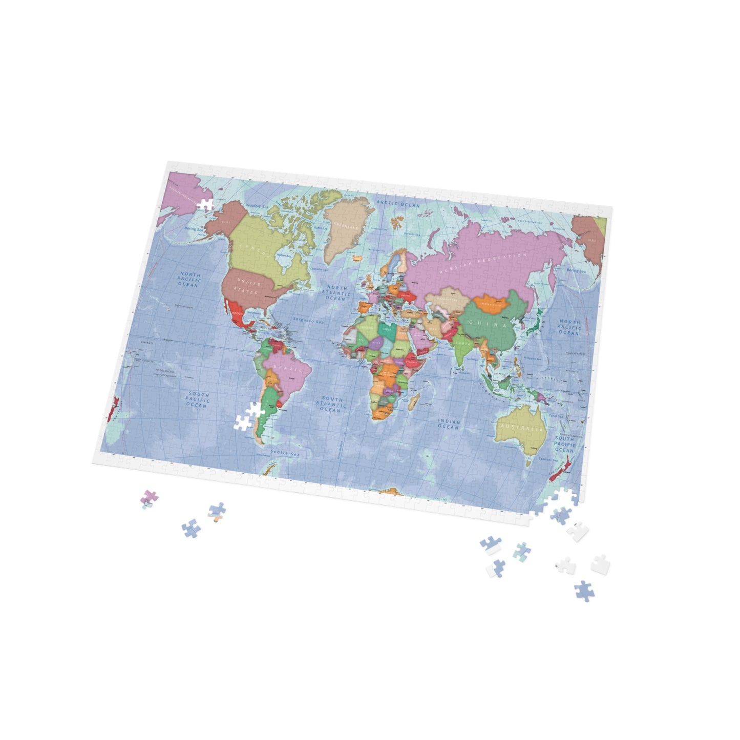 World Map Puzzle (1000 Pieces)