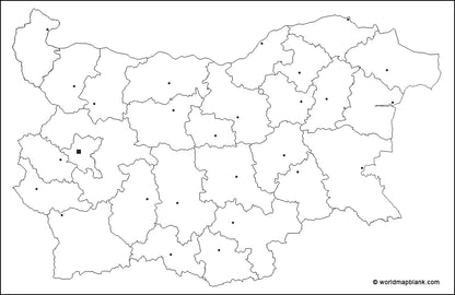 🇧🇬 Blank Map of Bulgaria