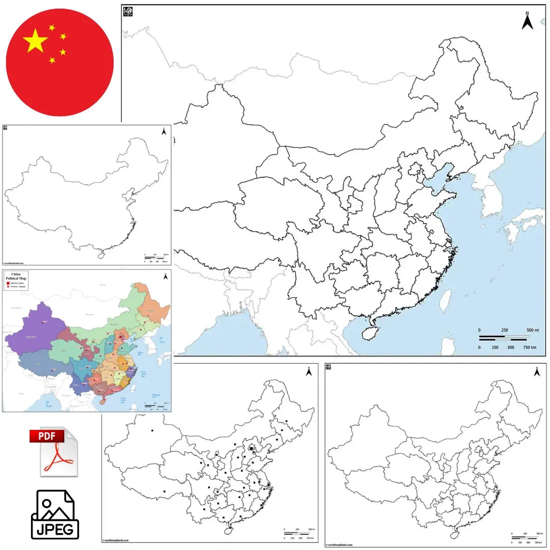 🇨🇳 Stumme Karte von China
