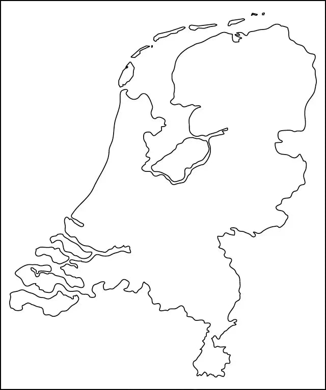 🇳🇱 Stumme Karte der Niederlande