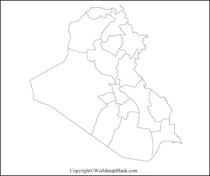 Printable Map of Iraq