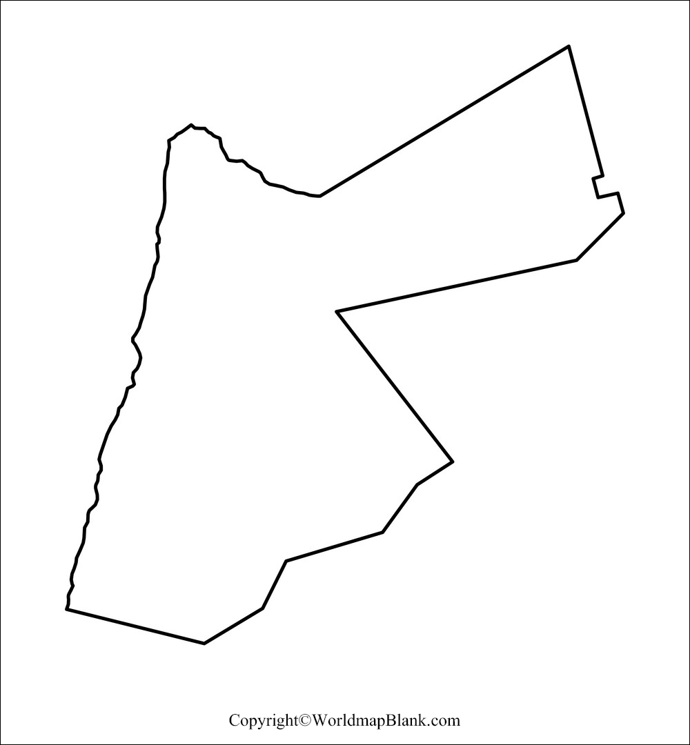Jordan Blank Map Outline
