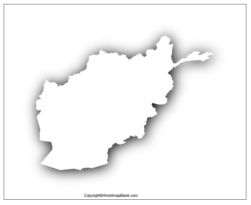 Printable Blank Map Of Afghanistan Outline Transparent Png Map