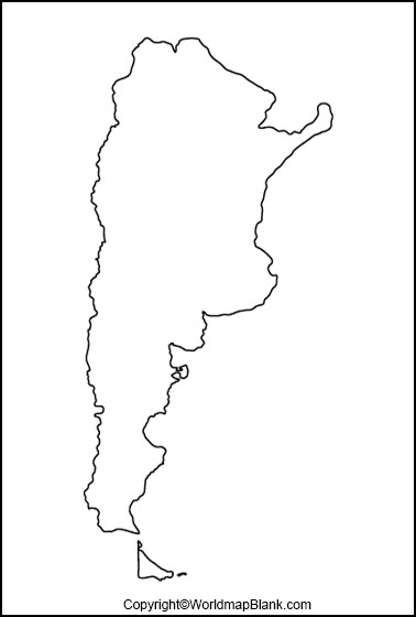 Map of Argentina Practice Worksheet