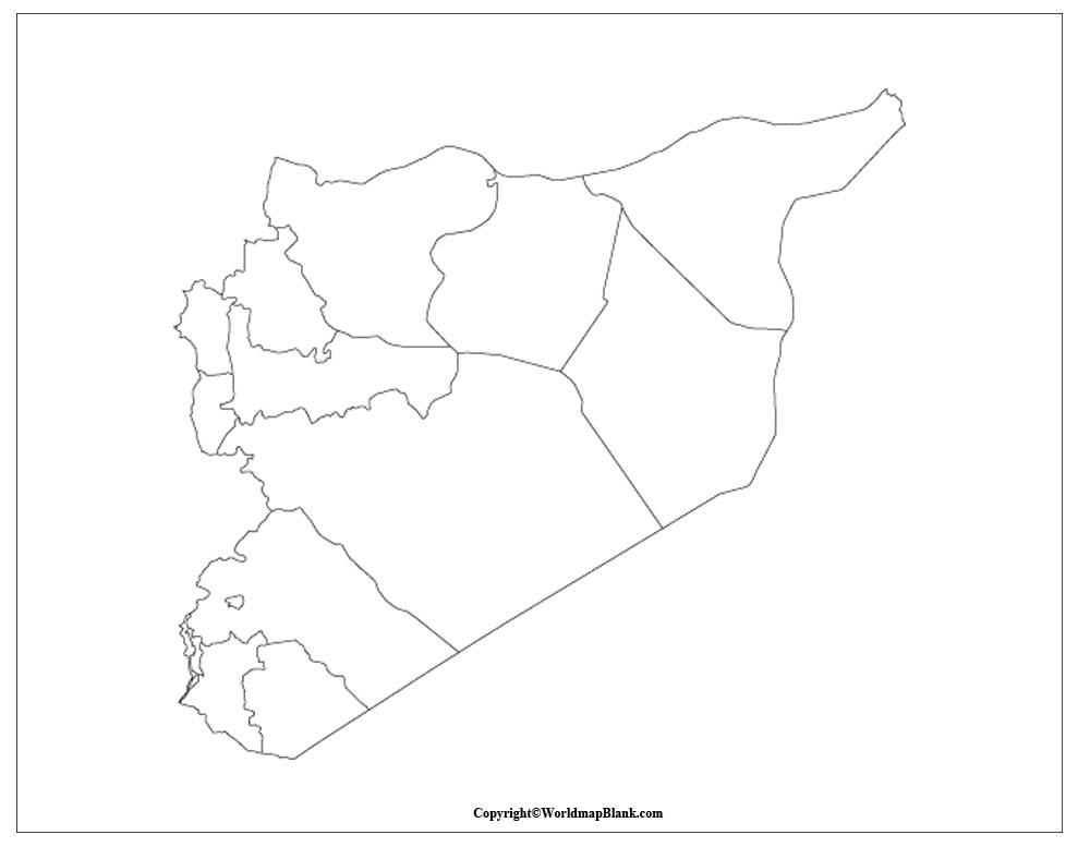 Map of Syria Practice Worksheet