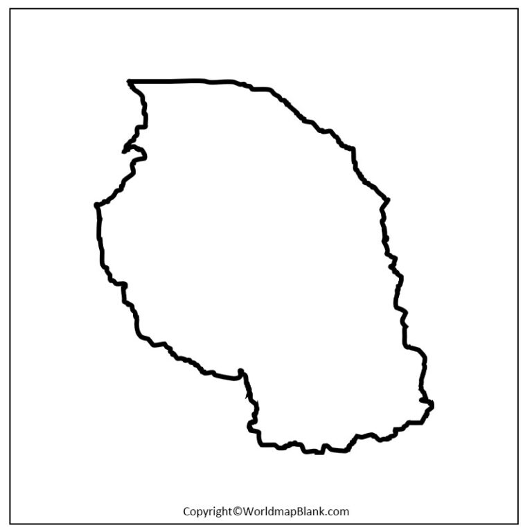 Printable Map Of Tanzania Printable Map Of Tanzania