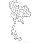 Stumme Karte Von Thailand