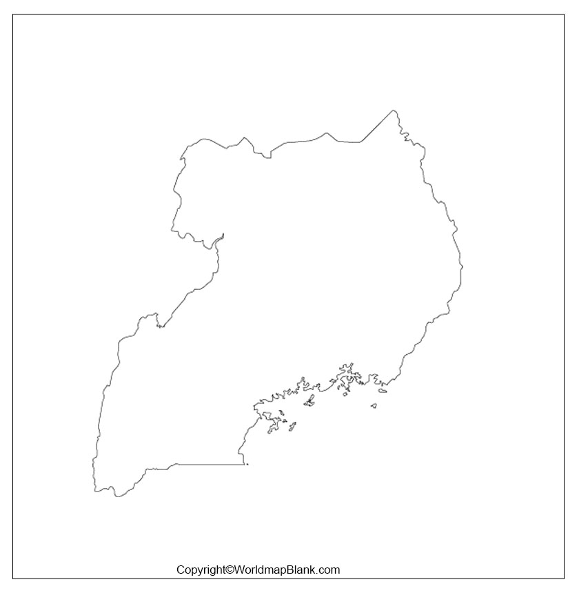 Map of Uganda Worksheet