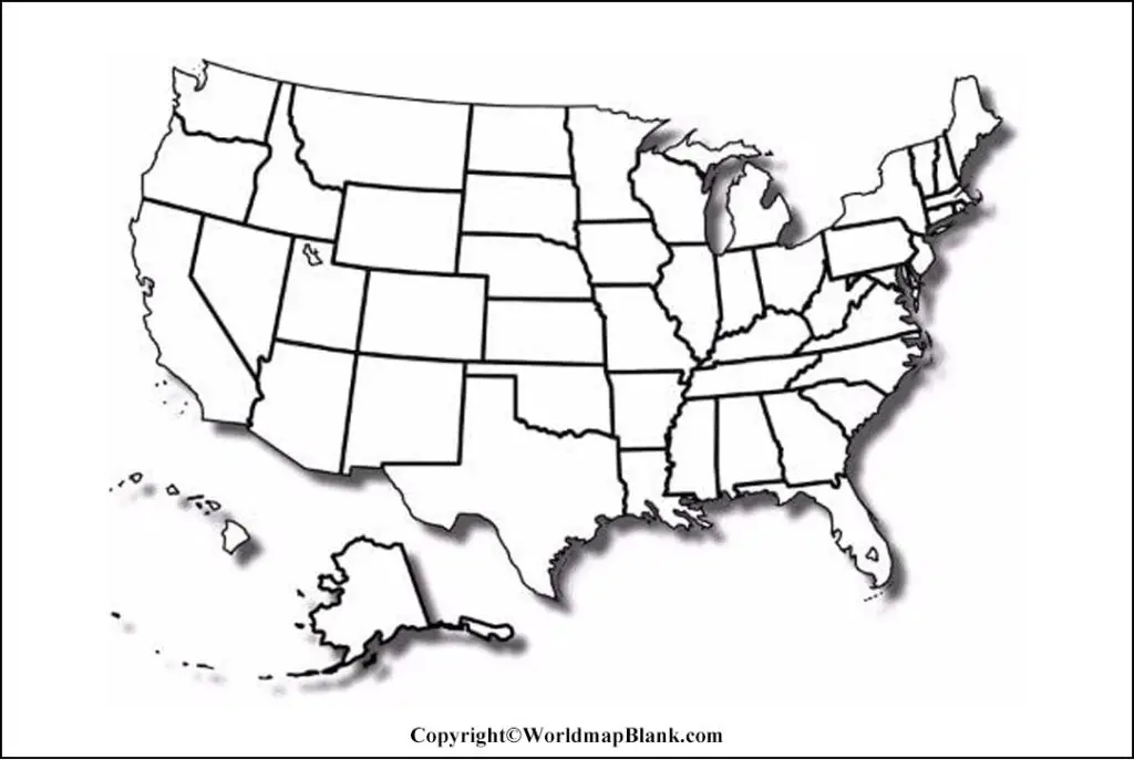 Blank Map of the United States – Blank USA Map [PDF]