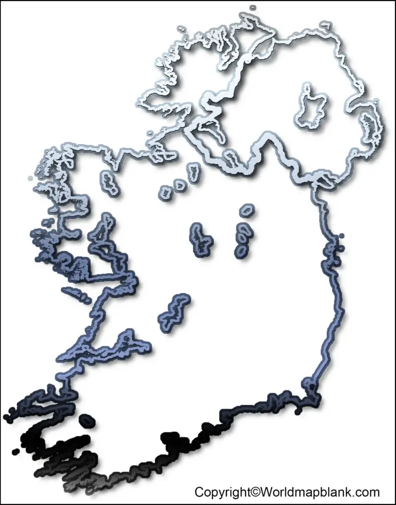 Transparent PNG Ireland Map