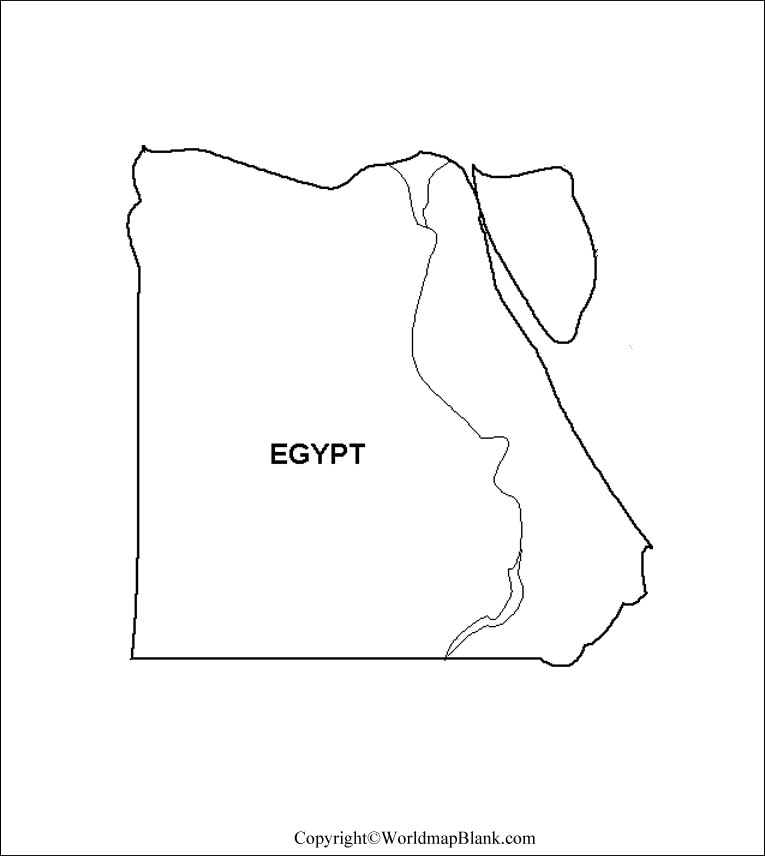 Blank Map Of Egypt Printable