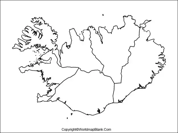 Printable Map of Iceland