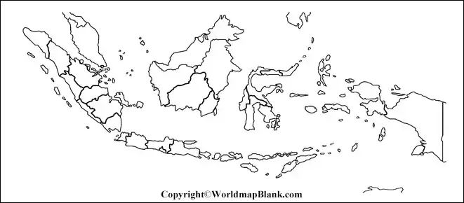 Printable Map of Indonesia