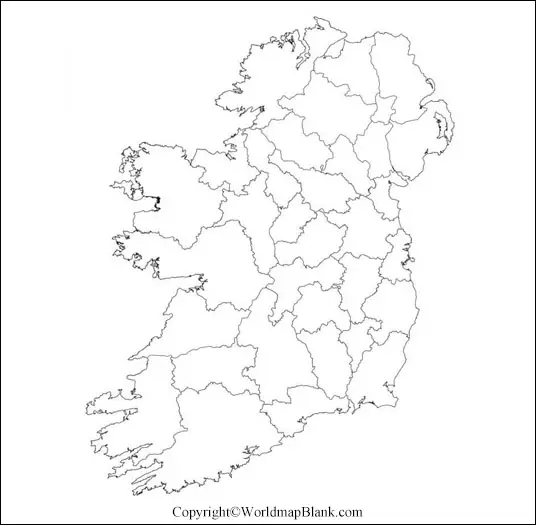 Printable Map of Ireland