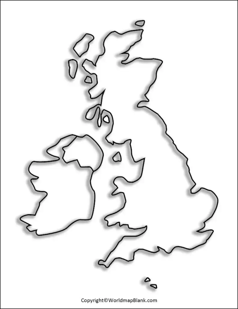 Printable Map of UK