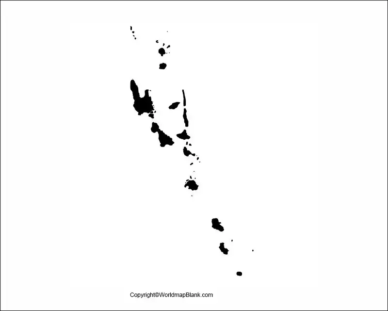 Printable Map of Vanuatu