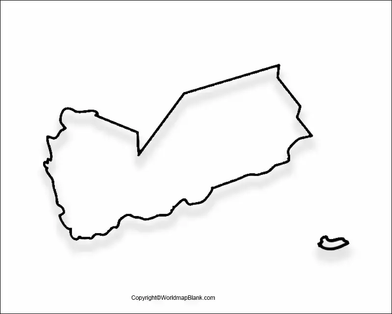 Printable Map of Yemen