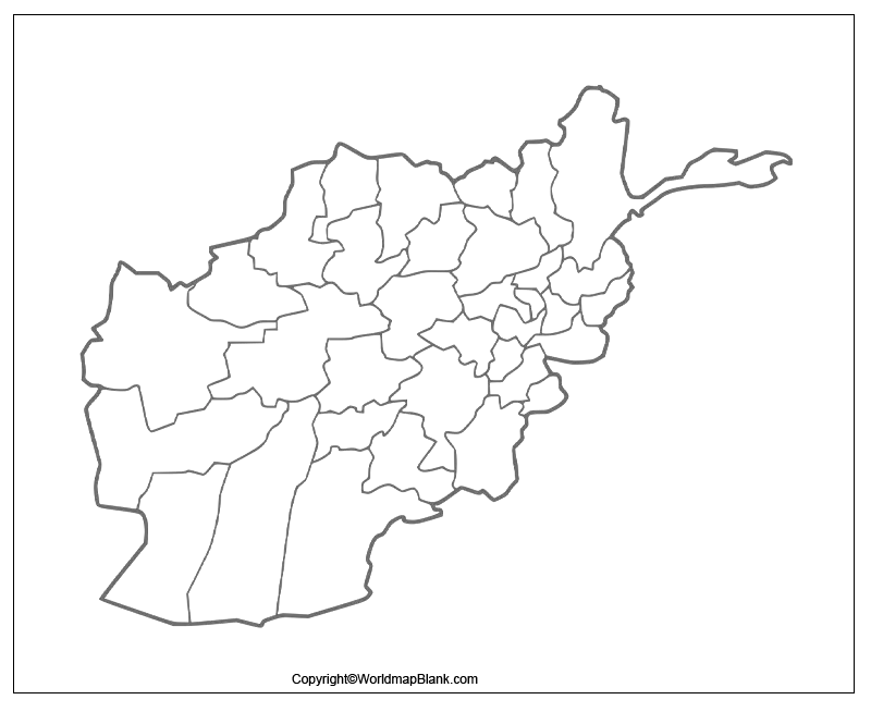 Transparent Afghanistan PNG Map