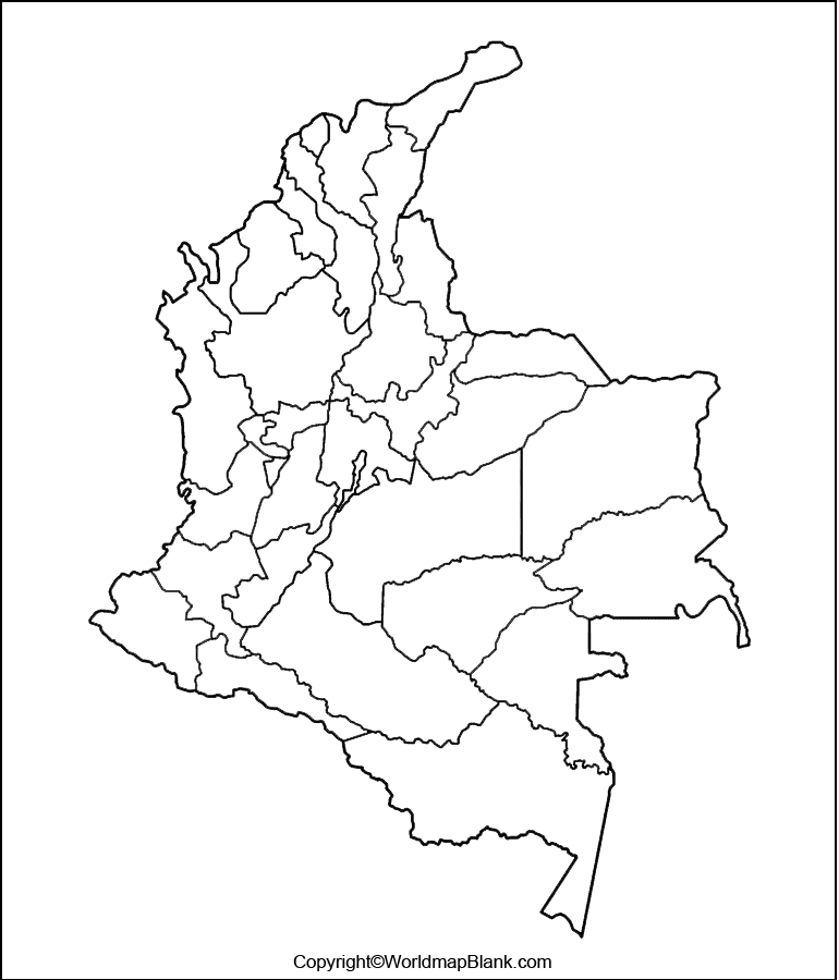 Transparent PNG Colombia Map