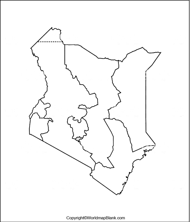 Transparent PNG Kenya Map