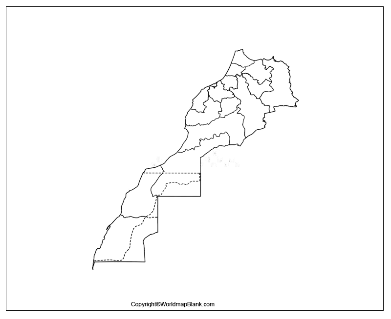 Transparent PNG Morocco Map