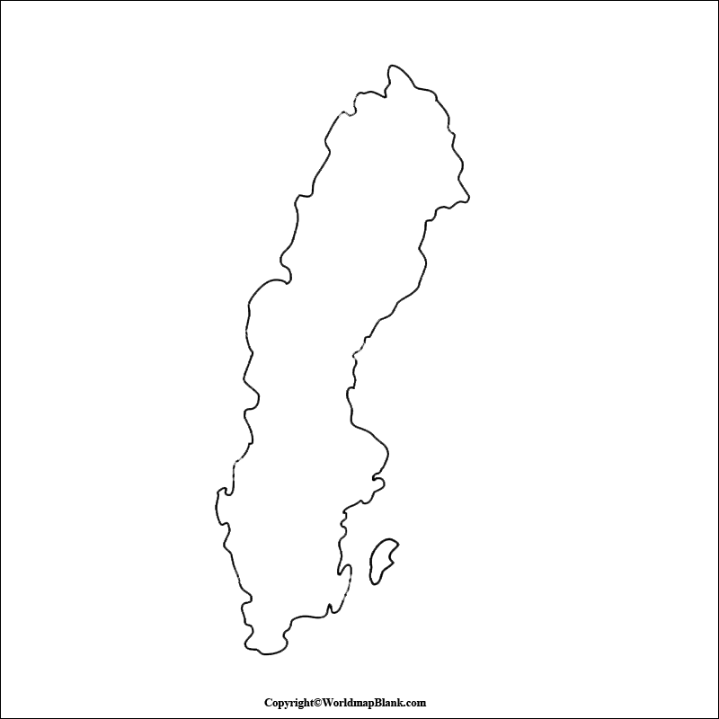 Transparent PNG Sweden Map