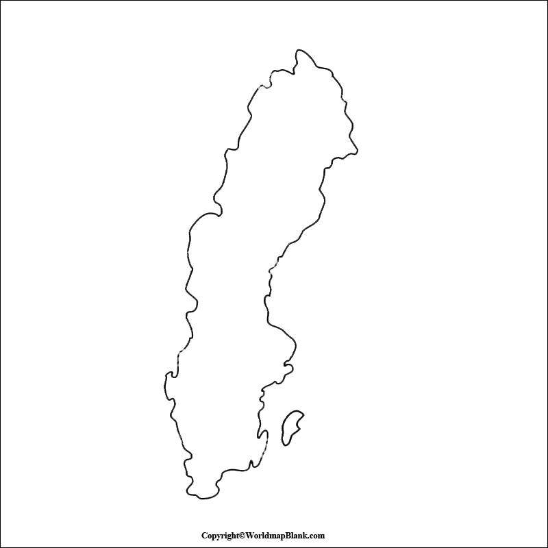 Transparent PNG Sweden Map