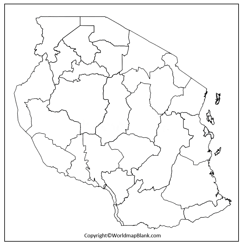 Printable Map Of Tanzania