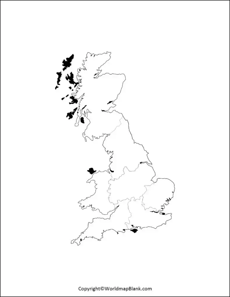 Blank Map Of UK Outline