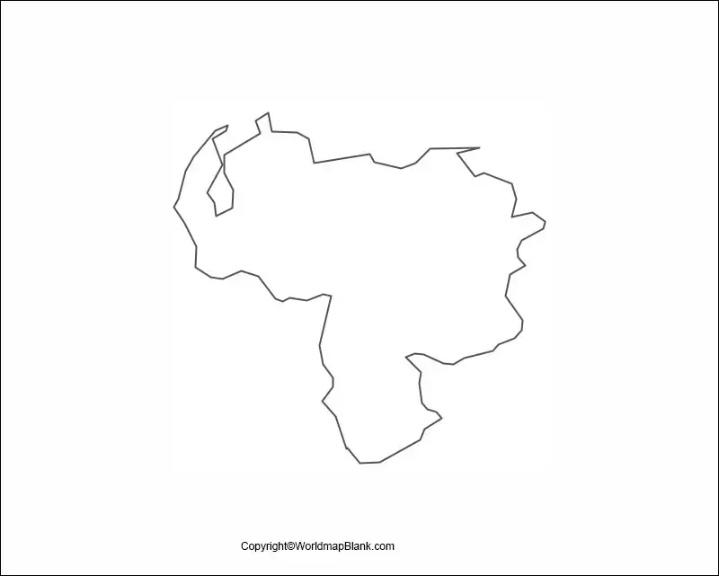 Venezuela Blank Map Outline