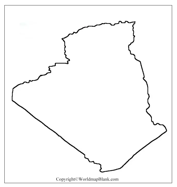 Map of Algeria Practice Worksheet