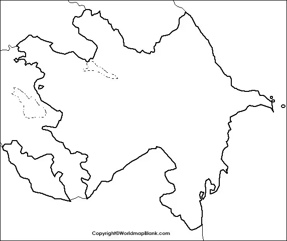 Printable Map of Azerbaijan