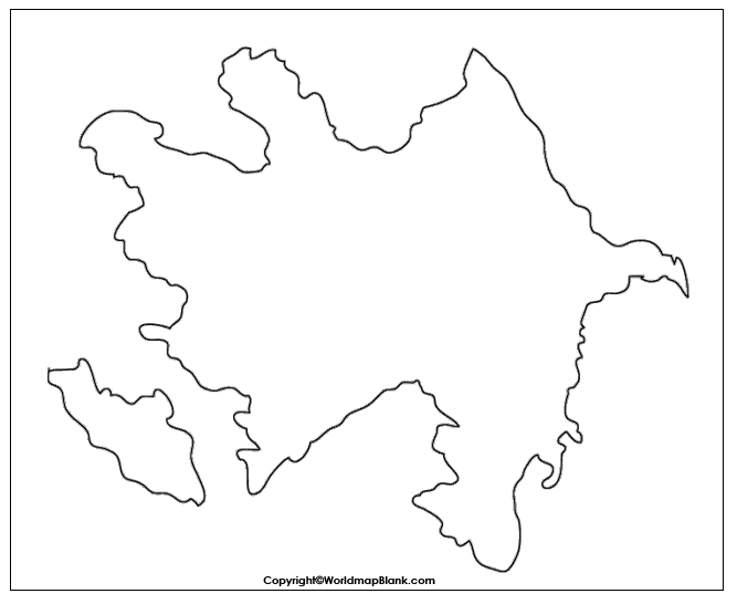 Transparent PNG Azerbaijan Map