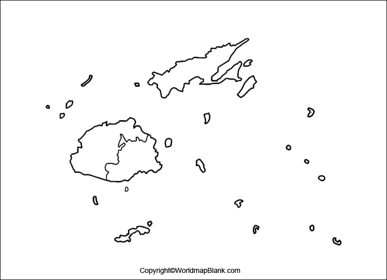 Transparent PNG Fiji Map
