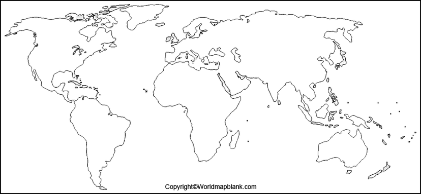 Map of World Blank