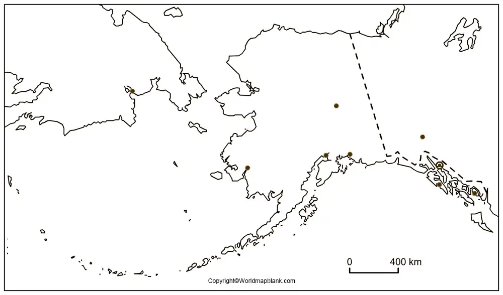 Printable Map of Alaska