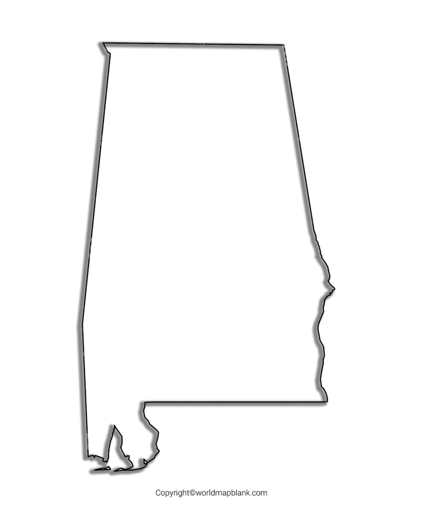 Transparent PNG Alabama Map