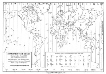free printable world time zone map in pdf