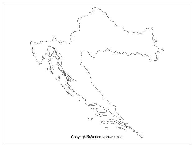 Map of Croatia Worksheet