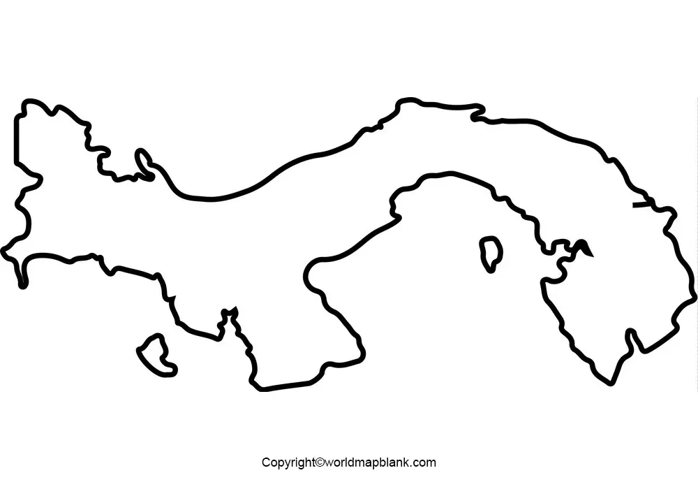 Blank Map of Panama