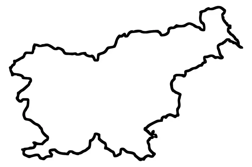 Printable Map of Slovenia