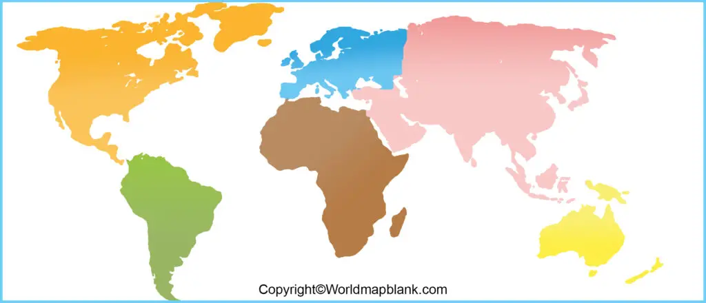 ​póster Del Mapa Del Mundo Imprimible Con Colores