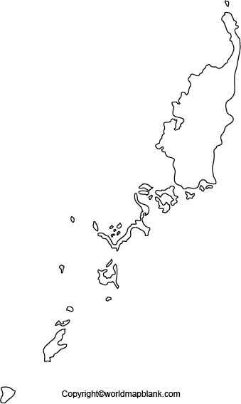 Transparent PNG Blank Map of Palau