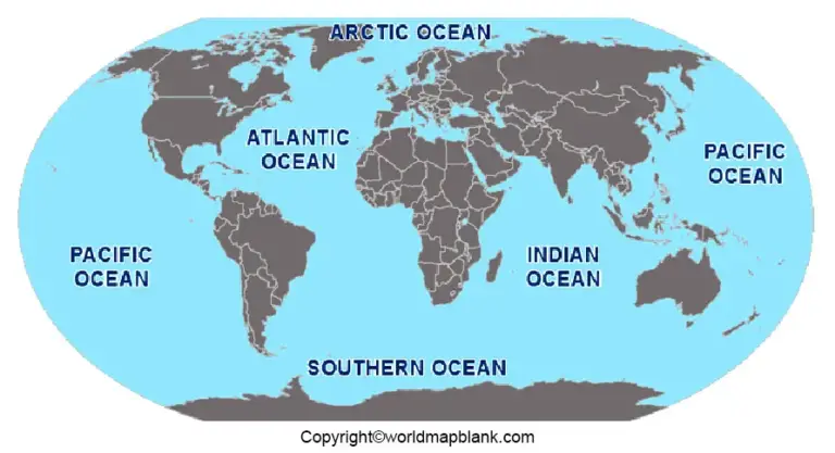 Map Of The World With Oceans And Seas Labeled Map Of - vrogue.co