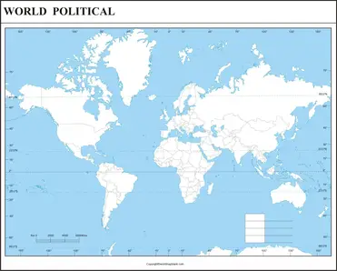 political world map free printable blank labeled