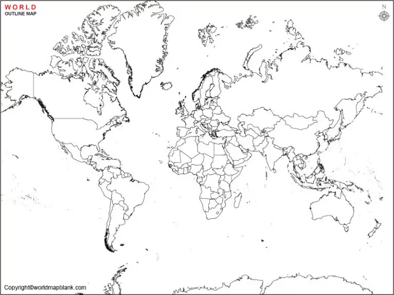 map of the world with countries outlined
